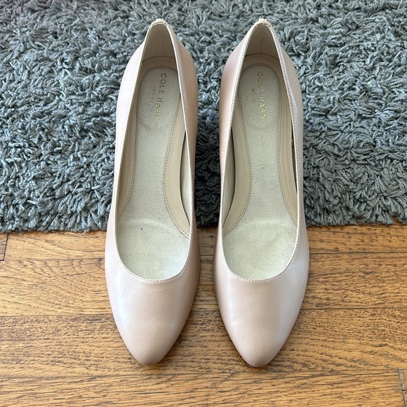Cole Haan Women's The GO-to Wedge Heel Pump  Nude Beige Size 9.5 - Picture 6 of 14